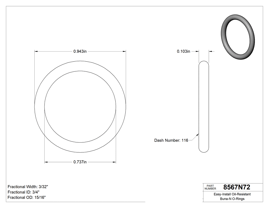 Technical drawing - 8567N72